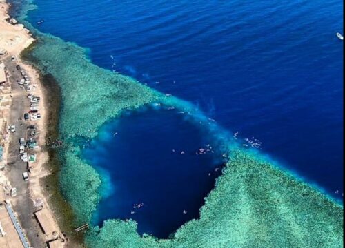 "ГОЛУБАЯ ДЫРА" В ЗАПОВЕДНИКЕ АБУ ГАЛУМ + КАНЬОН